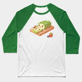 Matcha Cake Roll Baseball T-Shirt